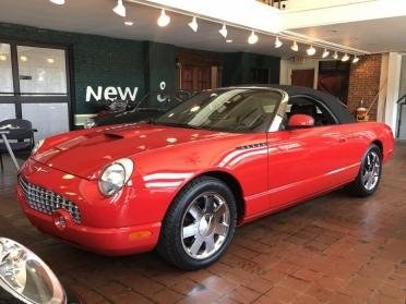 2002 Ford ThunderBird Convertible 2 Tops 37k miles Red $17.9 For Sale