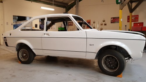 1979 Ford Escort 1600 Sport rolling shell. SOLD