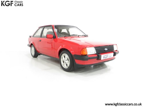 1985 An award-winning late Ford Escort Mk3 XR3i in rare Rosso Red SOLD