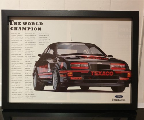 1988 Sierra RS Cosworth Framed Advert Original SOLD