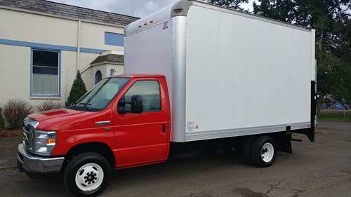 2016 Ford E-350 SD 14 Foot Box Truck Dually gas 5.4  For Sale