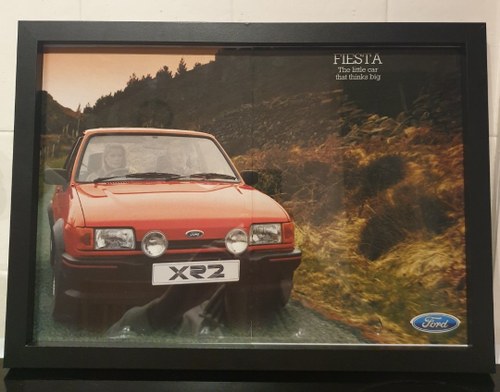 Original 1985 Ford Fiesta XR2 Framed Advert In vendita