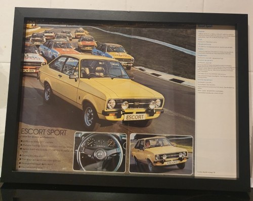 Original 1976 Escort MK2 Framed Advert For Sale