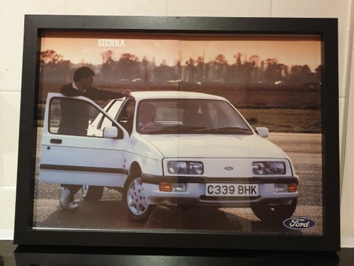 Original 1986 Ford Sierra Ghia Framed Advert For Sale