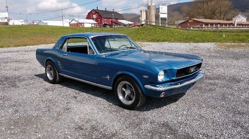 Picture of 1966 Blue Mustang Black Interior - For Sale