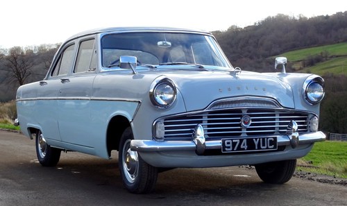 1960 Ford Zodiac MK2 Lowline, Grey over pompadour Blue SOLD