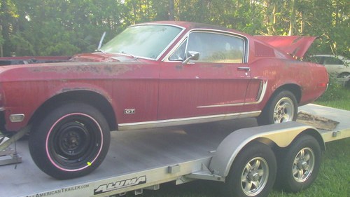 1968 Project Mustang GT Fastback  For Sale