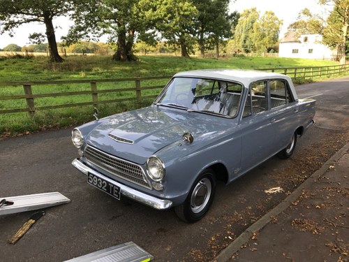 1962 FORD CONSUL CORTINA GREY/WHITE 16K UNRESTORED RARE! VERKAUFT