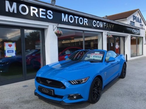 2017 Ford Mustang GT Convertible, Automatic. Just over 2,000 SOLD