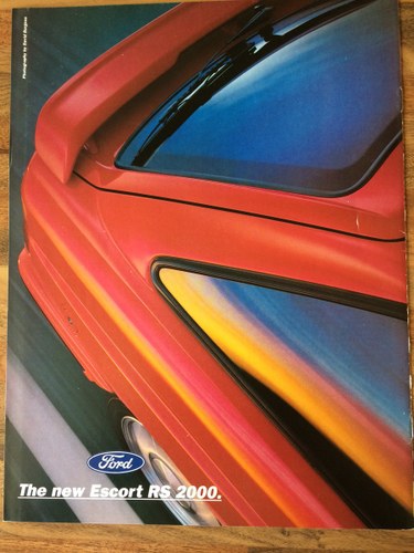 Ford Escort RS2000 sales brochure For Sale