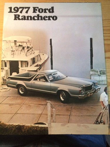 1977 Ford Ranchero sales pamphlet For Sale