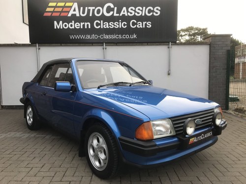 1984 Ford Escort 1.6i Convertible, 64,000 Miles For Sale