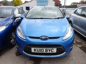2010 FORD FIESTA 1250cc IN BLUE  5 DOOR 5 SPEED PETROL ALLOYS ABS For Sale