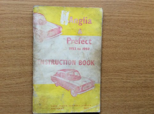 FORD ANGLIA/PREFECT INSTRUCTION BOOK For Sale