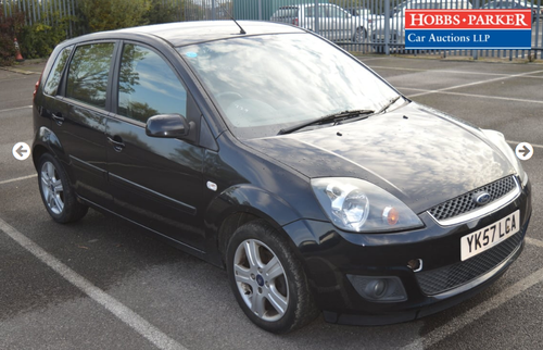 2007 Ford Fiesta Zetec Climate 78,441 Miles for auction 25th For Sale by Auction