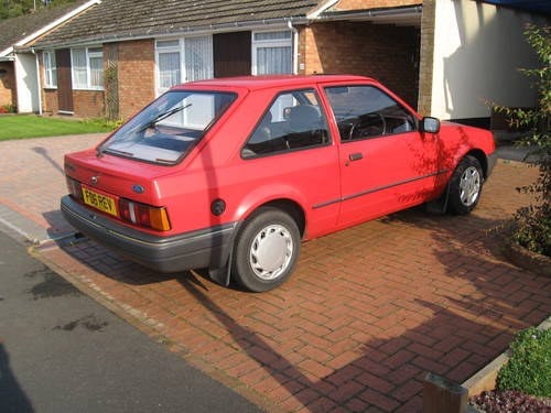 1987 Ford Escort 1.3, Red. Needs a good home! SOLD