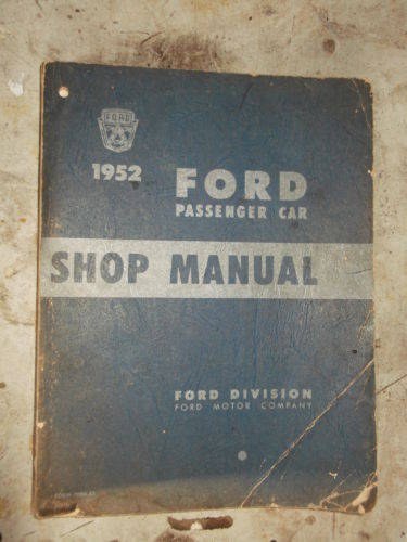 1952 ORIGINAL FORD USA WORKSHOP MANUAL CRESTLINE CAR RANCH WAGON  For Sale