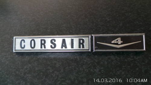 1960 corsair badge In vendita