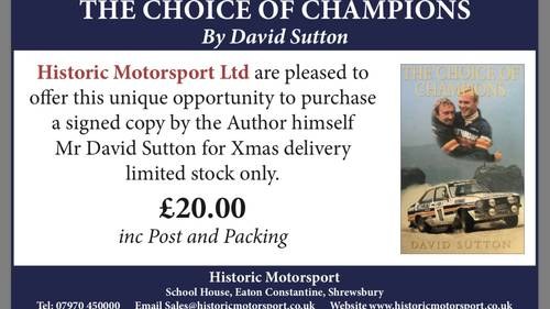 1996 THE CHOICE OF CHAMPIONS BY DAVID SUTTON In vendita