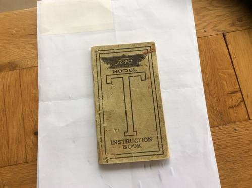 Ford Model T Instruction Bookl SOLD