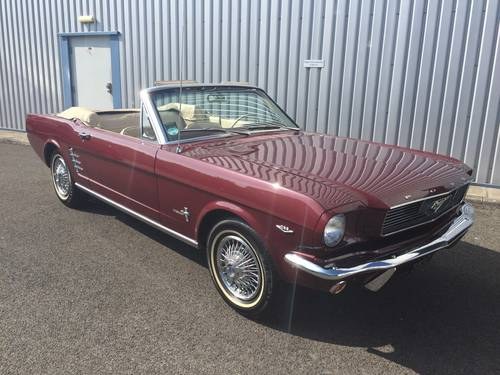 1966 FORD MUSTANG 289 CONVERTIBLE SOLD