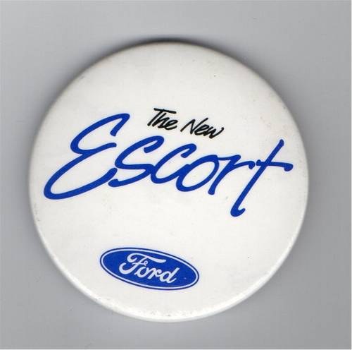 1990 small group of Ford button pin badges In vendita