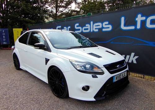 2010 FORD FOCUS RS 2.5T 3DR WHITE STAGE 2 350BHP IMMACULATE In vendita