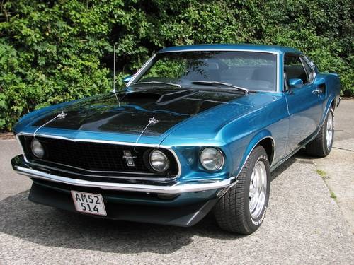 1969 Mustang Mach1 H-Code 351W Aut w Marti Report In vendita