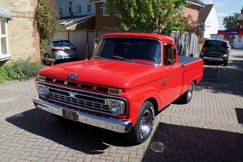 1966 Ford F100 352 V8 three on the tree For Sale