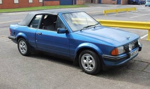1984 Ford Escort 1.6i Cabriolet For Sale by Auction