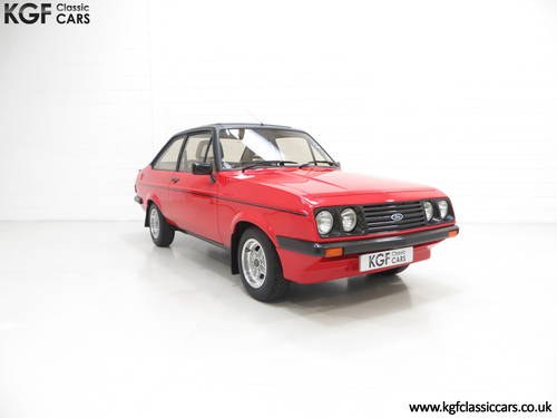 1980 A Factory Perfect Ford Escort Mk2 RS2000 Custom, 27187 Miles SOLD