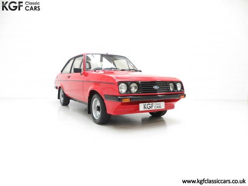 1980 A Ford Escort Mk2 RS2000 Base, One Registered Owner from New VENDUTO