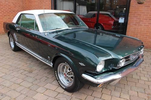 1966 Ford Mustang GT Hardtop Coupe - 3-speed manual SOLD