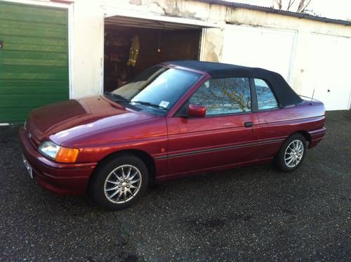 1991 Ford Escort Cabriolet only 83,000 miles In vendita