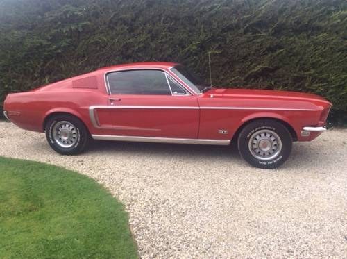 1968 Ford Mustang GT 390 Factory S-code For Sale