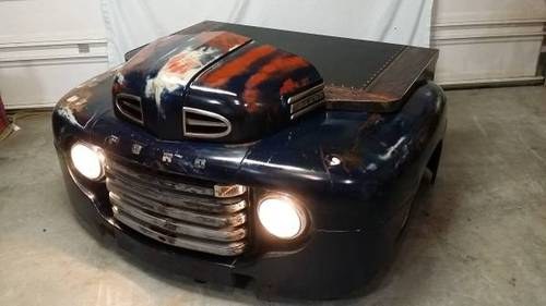 Classic Vintage Cool 1947 Ford Office Desk with Head Lights  For Sale