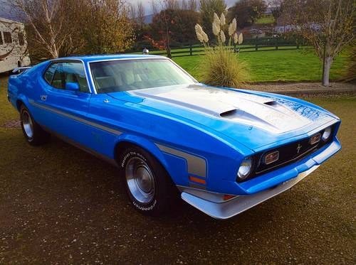 1972 FORD MUSTANG MACH 1 COBRA JET 4 SPEED MANUAL - 43000 MILES SOLD