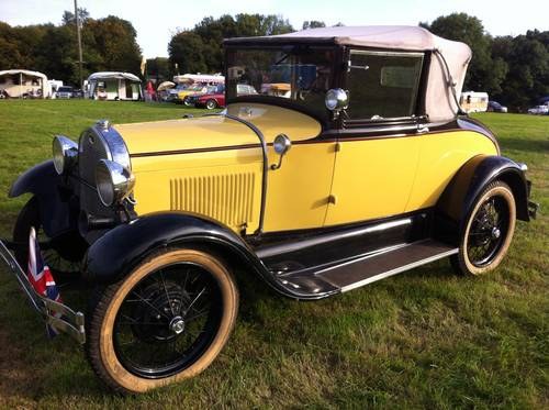 1929 Ford Model A Cabriolet. £17,500 For Sale