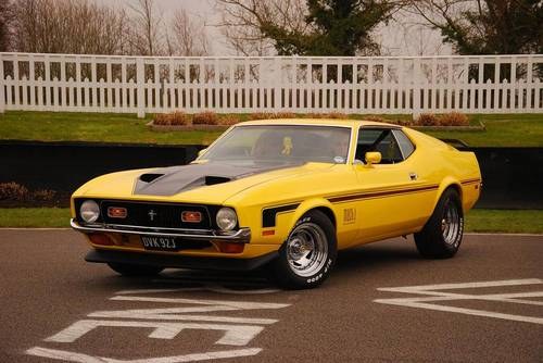1971 Award winning Mach1 Mustang. SOLD