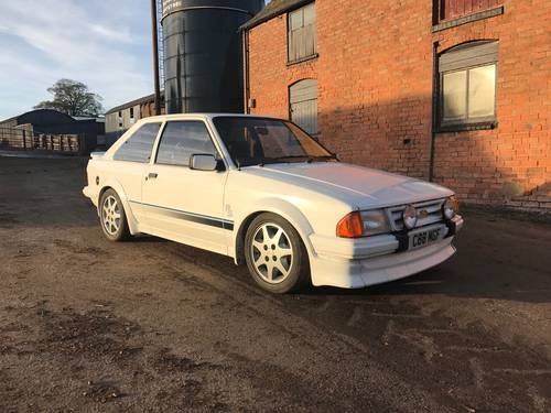 1986 Ford Escort RS Turbo Series 1 £10,000 - £12,000 For Sale by Auction
