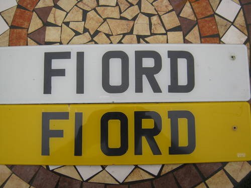 F1ORD Number Plate In vendita