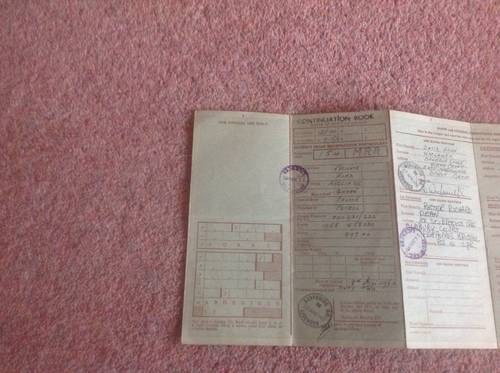 1962 Old style card logbook. SOLD