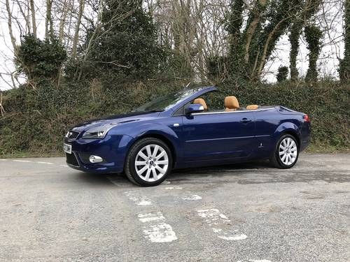2007 57 FORD FOCUS 2.0 CC3 BLUE WITH FULL TAN LEATHER For Sale