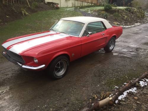 FORD MUSTANG 1968 Running 351 Cleveland free natio In vendita
