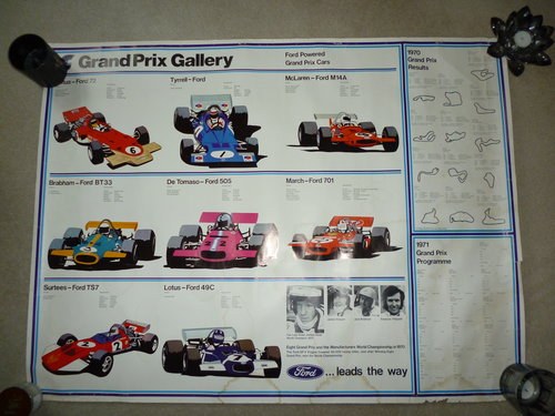 Ford Powered Grand Prix Poster In vendita