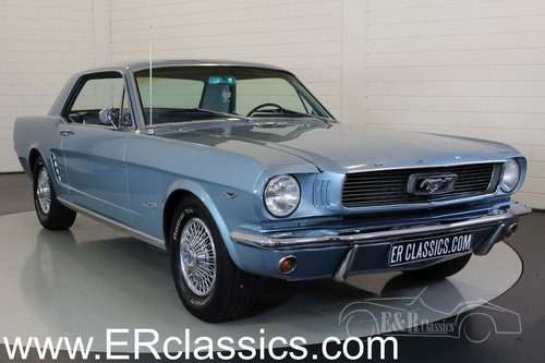 Ford Mustang Coupe V8 1966 Silver Blue Metallic In vendita
