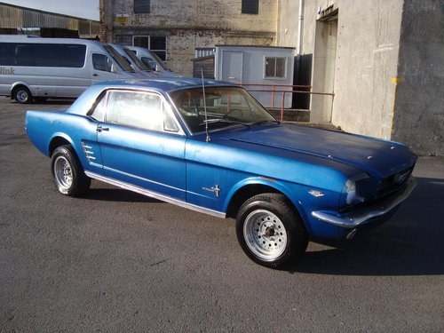 FORD MUSTANG 289 V8 AUTO COUPE(1966)MET BLUE (NOW SOLD)  SOLD