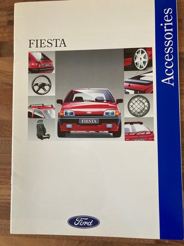Ford Fiesta Mk3 Accessories brochure SOLD