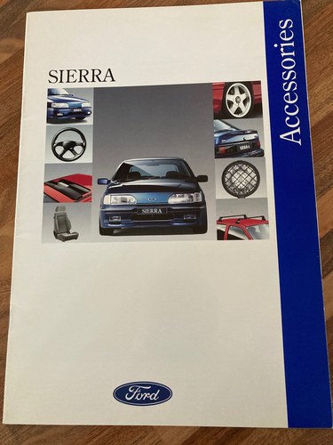 Ford Sierra Accessories brochure SOLD