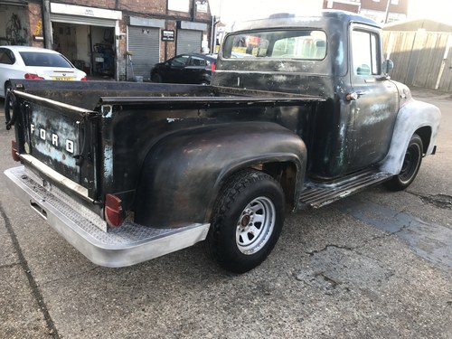 1956 Ford F100 V8 Manual Project  ! NOW UK REGISTERED ! For Sale